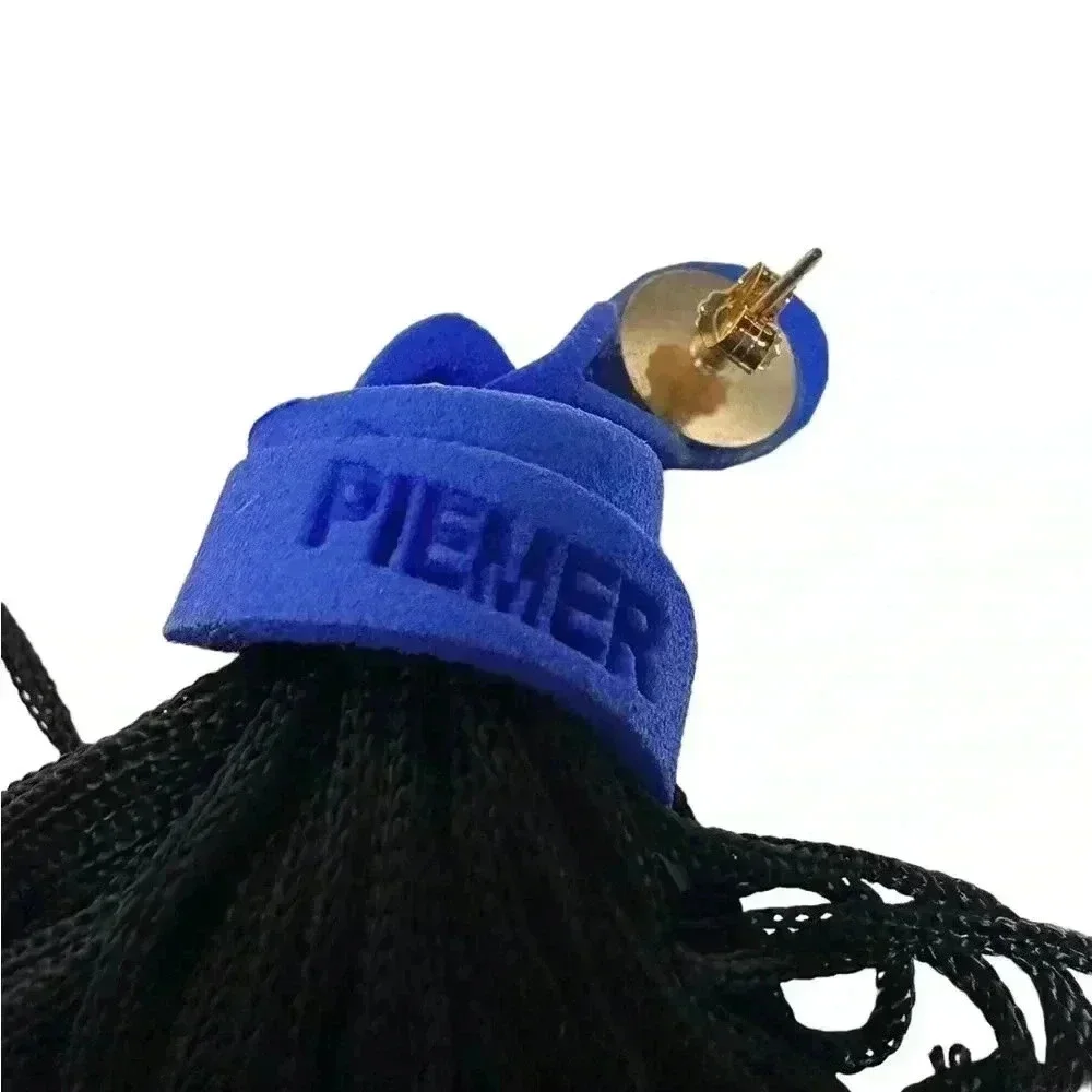 New Blue tassel earrings piemer stud dangle earrings women’s jewelry